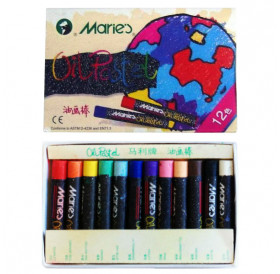 Σετ Παστέλ Λαδιού 12τεμ Marie's