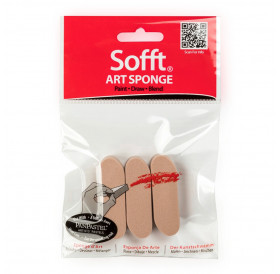 Σπάτουλα Sofft Sponge Bar Round 3τεμ PanPastel