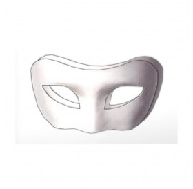 Μάσκες Papier Mache 2τεμ Λευκές Ματιών 210x98x70mm Μάσκες Papier Mache 2τεμ Λευκές Ματιών 210x98x70mm