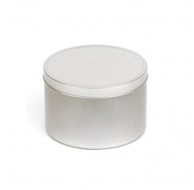 Μεταλλικό Δοχείο Στρόγγυλο 250ml με Καπάκι Φ8cm 5,5cm