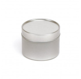 Μεταλλικό Δοχείο Στρόγγυλο 100ml με Καπάκι Φ6,4cm 4,5cm