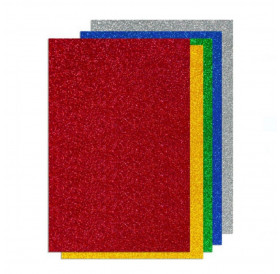 Φύλλα Αφρώδη Glitter 21x29,7cm 2mm 5 Χρώματα
