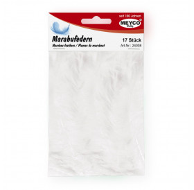 Φτερά Marabou 10-12cm 17τεμ White
