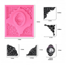Καλούπι Σιλικόνης 8,4x7,6x0,9 Corners & Frame