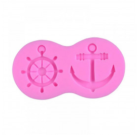 Καλούπι Σιλικόνης 8,5x4,6x1cm Anchor & Wheel
