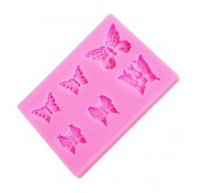 Καλούπι Σιλικόνης 7,5x5,5x0,9cm Butterflies