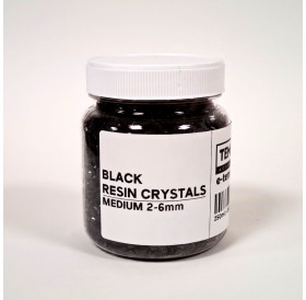Black Medium Resin Crystals 2-6mm 250ml - 350g