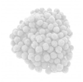 Pompons White 200τεμ 10mm