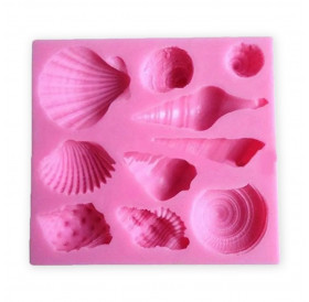 Καλούπι Σιλικόνης 8x8x1,5cm Shells