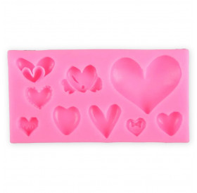 Καλούπι Σιλικόνης 14,3x7,5x2cm Hearts