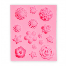 Καλούπι Σιλικόνης 10,6x10,3x1,5cm Flowers