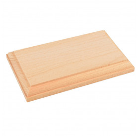 Βάση Για Γλυπτό Τετράγωνο 10x17cm 15mm Οξιά Χωρίς Βερνίκι