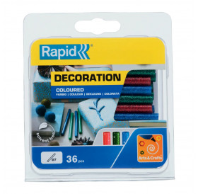 Σετ Σιλικόνη Glitter 36τεμ Φ7x90mm Blue-Red-Green Σετ Σιλικόνη Glitter 36τεμ Φ7x90mm Blue-Red-Green