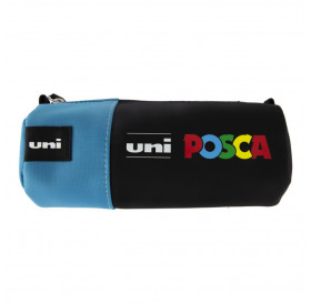 Κασετίνα Βαρελάκι Μπλε 20cm Φ8cm POSCA