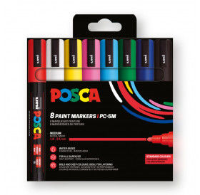 Μαρκαδόροι Posca PC-5M 8τεμ
