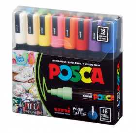 Μαρκαδόροι Posca PC-5M 16τεμ