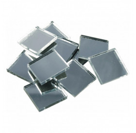 Ψηφίδα Καθρέφτης Silver Classic 15X15X4mm 100gr
