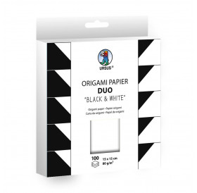 Χαρτιά Origami Duo Black White 80g 15x15cm 100φύλλα Ursus Χαρτιά Origami Duo Black White 80g 15x15cm 100φύλλα Ursus