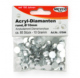 Strass Ασημί 85τεμ Φ10mm
