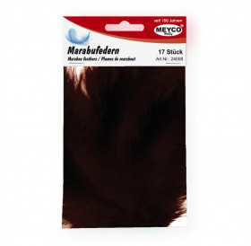 Φτερά Marabou 10-12cm 17τεμ Brown