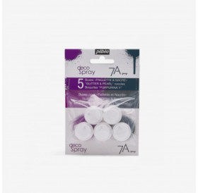 Βαλβίδες Glitter & Pearl 5τεμ Pebeo
