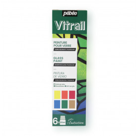 Διάφανα Σμάλτα Vitrail Initiation Set 6x20ml Pebeo