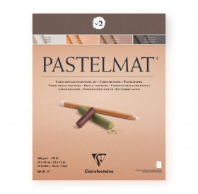 Μπλοκ PastelMat 24x30cm 360g Νο2 12φ Clairefontaine Rhodia