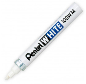 Μαρκαδόρος 100WM 3,9mm White Pentel