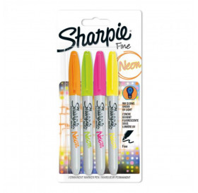 Μαρκαδόροι Σετ 4τεμ Neon Sharpie Fine Μαρκαδόροι Σετ 4τεμ Neon Sharpie Fine