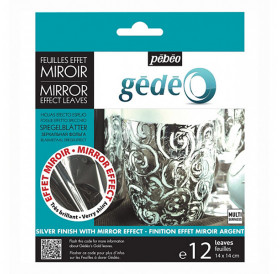 Φύλλα Mirror Effect 12τμχ 14x14 cm Gedeo Silver