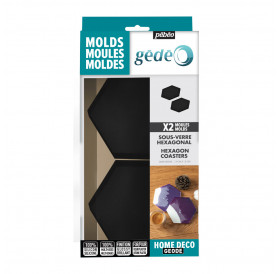 Καλούπι Σιλικόνης Hexagon Coasters 2τεμ Gedeo