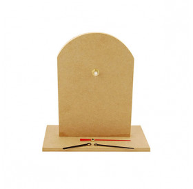 Διακοσμητικό MDF Ρολόι με Μηχανισμό 22x20 cm