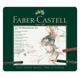 Σετ Pitt Monochrome 21τεμ 112976 Faber Castell Σετ Pitt Monochrome 21τεμ 112976 Faber Castell