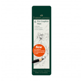 Μολύβια Σχεδίου Σετ 6τεμ Pitt Graphite Matt 115207 Faber Castell Μολύβια Σχεδίου Σετ 6τεμ Pitt Graphite Matt 115207 Faber Castell