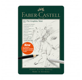Μολύβια Σχεδίου Σετ 11τεμ Pitt Graphite Matt 115220 Faber Castell Μολύβια Σχεδίου Σετ 11τεμ Pitt Graphite Matt 115220 Faber Castell