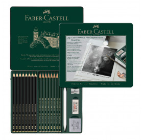 Μολύβια Σχεδίου Σετ 20τεμ Pitt Graphite Matt 115224 Faber Castell Μολύβια Σχεδίου Σετ 20τεμ Pitt Graphite Matt 115224 Faber Castell