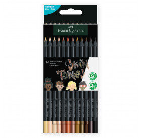 Σετ Μολύβια Black Edition Skin Tones 12τεμ 116414 Faber Castell Σετ Μολύβια Black Edition Skin Tones 12τεμ 116414 Faber Castell
