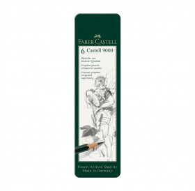 Μολύβια Σχεδίου 9000 Σετ 6τεμ 119063 Faber Castell Μολύβια Σχεδίου 9000 Σετ 6τεμ 119063 Faber Castell