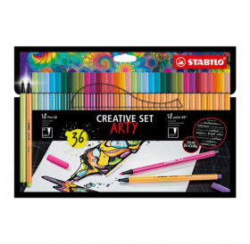 Μαρκαδόροι Σετ Creative 36τεμ 18 Pen68 + 18 Pen88 Stabilo Μαρκαδόροι Σετ Creative 36τεμ 18 Pen68 + 18 Pen88 Stabilo