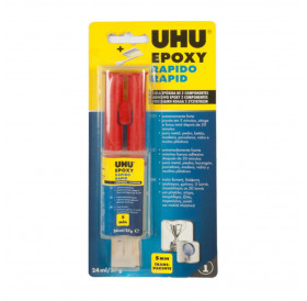 Κόλλα 2 Συστατικών Plus Epoxy Rapid 2x12ml 5min UHU