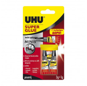 Super Glue Minis 3x1g +1g ΔΩΡΟ UHU