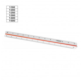 Κλιμακόμετρο 30cm 1: 100-200-250-300-400-500 Westcott