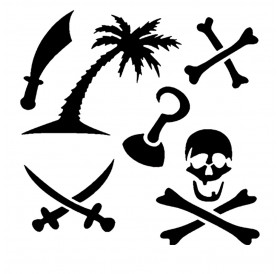Στένσιλ Caribbean Set 4-5,5cm 6τεμ - Eulenspiegel Στένσιλ Caribbean Set 4-5,5cm 6τεμ - Eulenspiegel