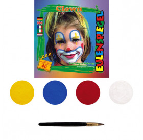 Profi Aqua Set 14ml/20gr 4 Χρώματα Clown - Eulenspiegel Profi Aqua Set 14ml/20gr 4 Χρώματα Clown - Eulenspiegel
