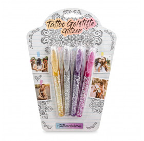 Στυλό Glitter Tattoo 4χρωμ Trend Στυλό Glitter Tattoo 4χρωμ Trend