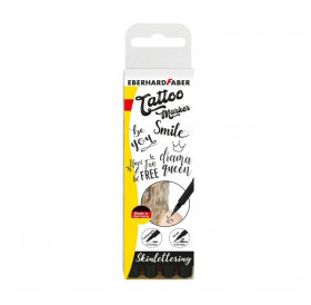 Μαρκαδόροι TATTOO 2 brush + 2 Calligraphy Eberhard Faber Μαρκαδόροι TATTOO 2 brush + 2 Calligraphy Eberhard Faber