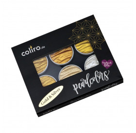 Aκουαρέλα Σετ Gold Silver 6τεμ Coliro