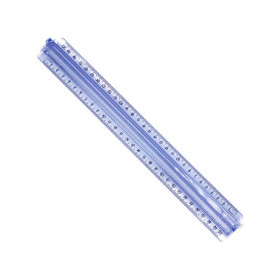 Χάρακας Πλαστικός Με Ράχη 30cm Pratel