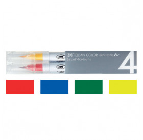 Μαρκαδόροι Σετ 4τεμ Clean Color Pure Kuretake Μαρκαδόροι Σετ 4τεμ Clean Color Pure Kuretake
