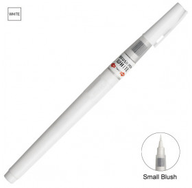Μαρκαδόρος Συνθ. Τρίχα Pigment Brush Pen White Kuretake Μαρκαδόρος Συνθ. Τρίχα Pigment Brush Pen White Kuretake